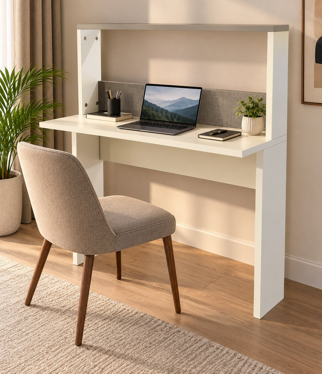 Haven Study Desk with Hutch