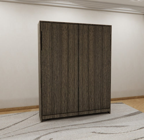 Vertical Queen Wall Bed Spanish Dark