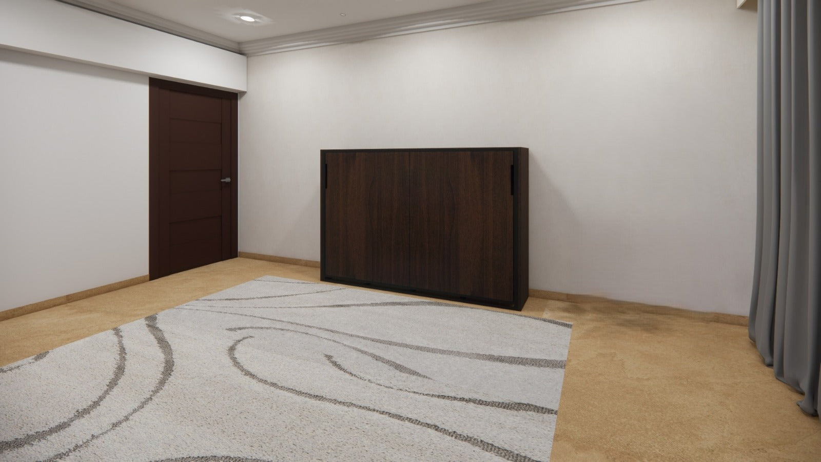 Horizontal Wall Bed Mouldau Acacia