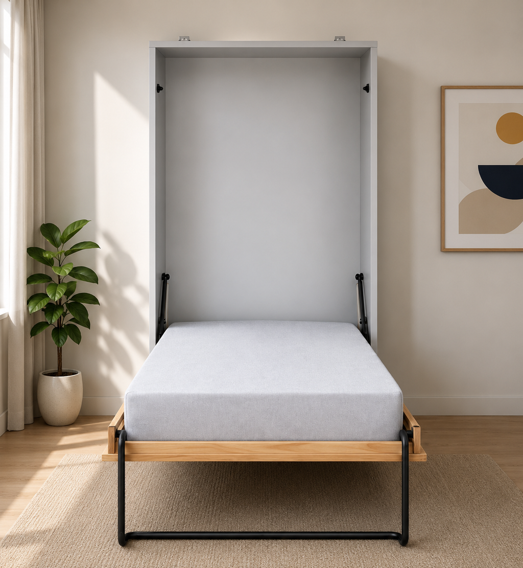Vertical Single Wall Bed (900x1900)