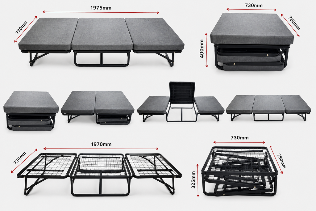 Eurasia Center Cum Folding Bed – Hardware & Fittings
