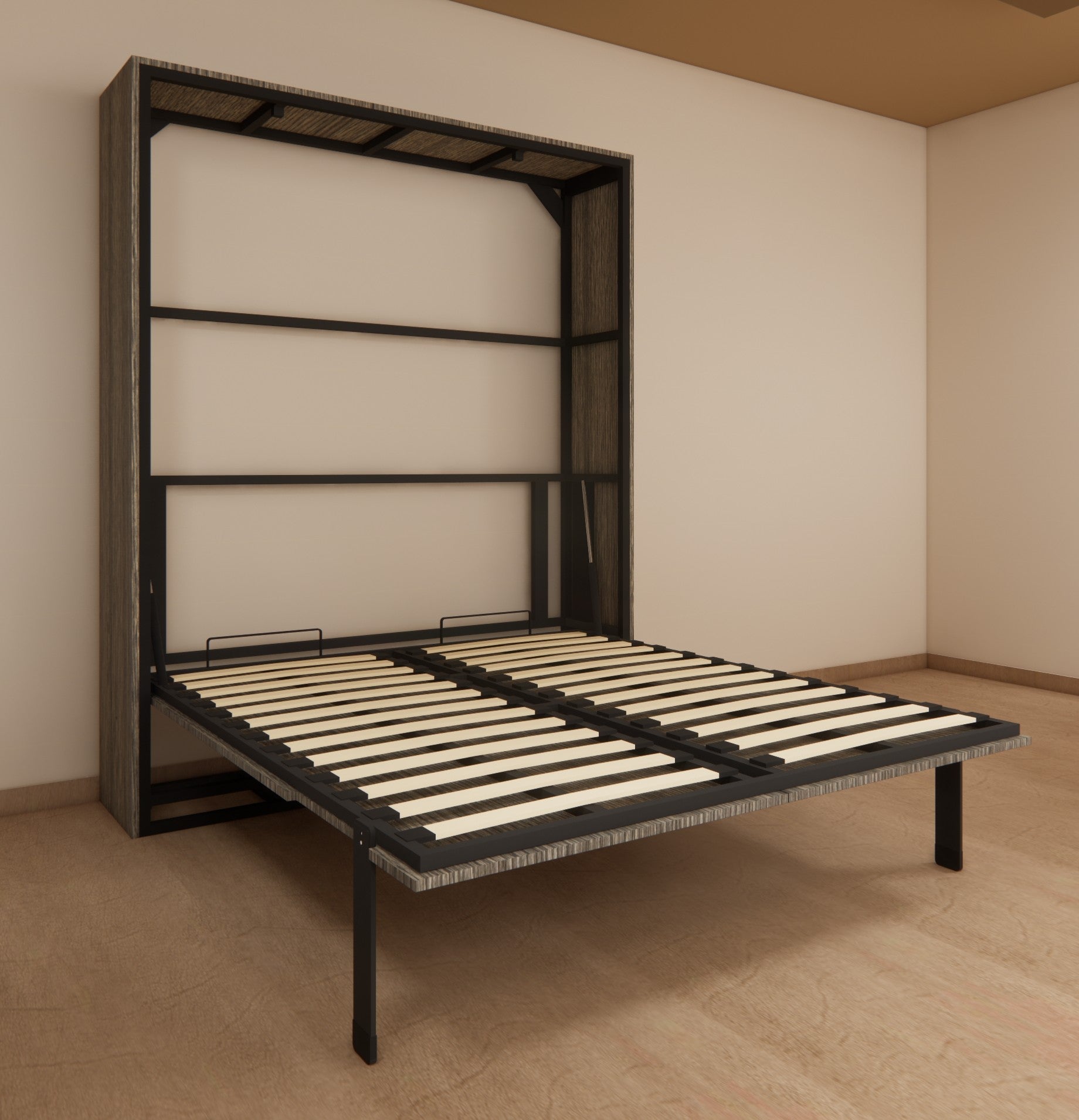 Indiana Wall Bed Spanish Dark