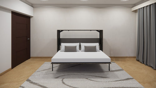 Horizontal Wall Bed Spanish Dark