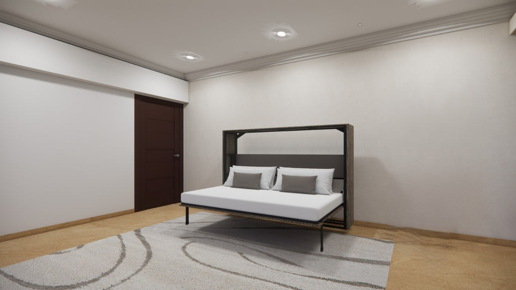 Horizontal Wall Bed Spanish Dark