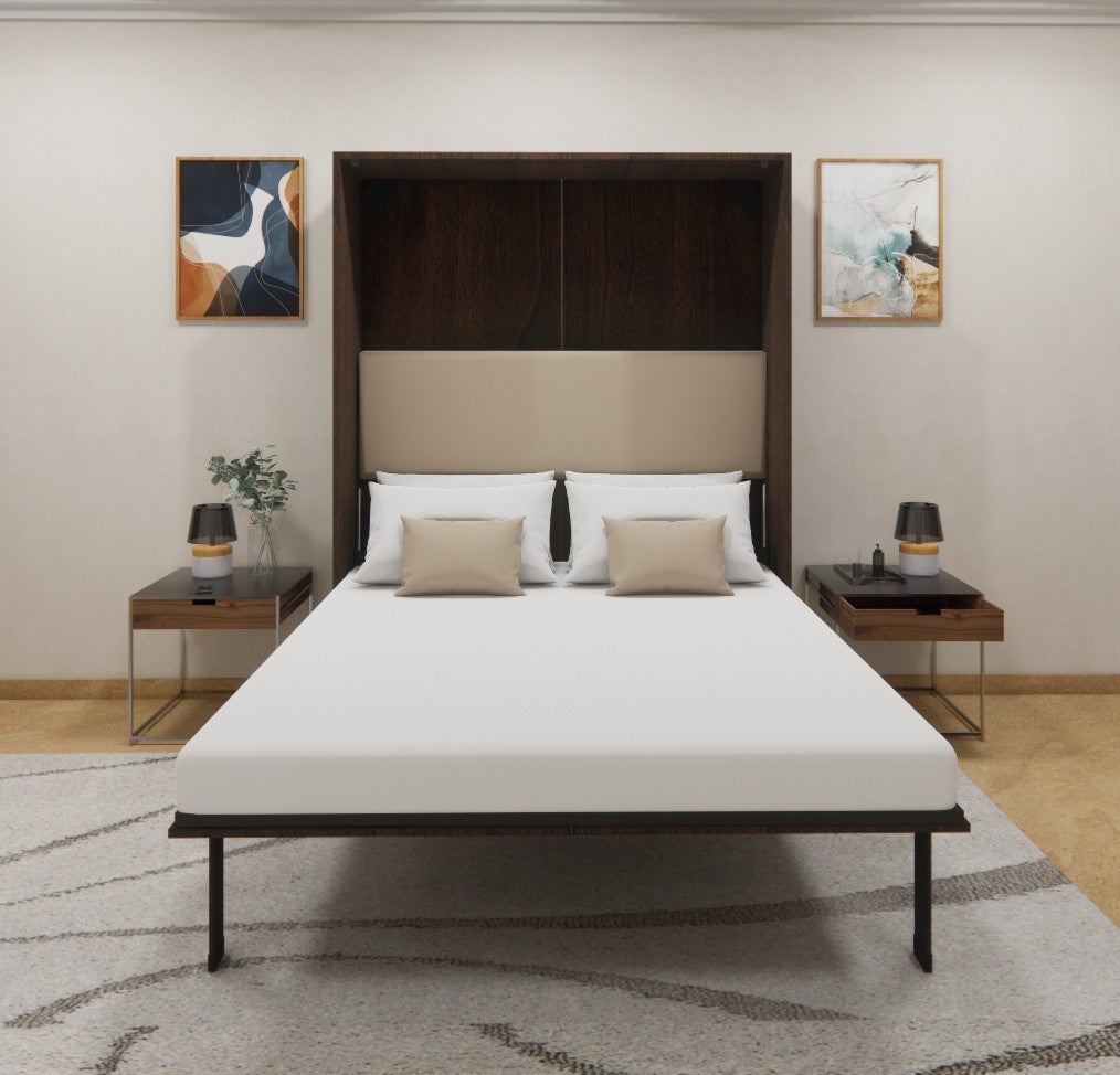 Vertical Queen Wall Bed Mouldau Acacia