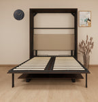 Indiana Wall Bed With Horizontal Study Table Moldau Acacia