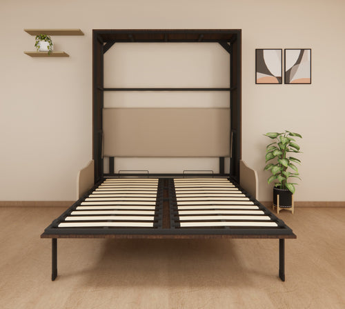 Indiana Wall Bed With 3 Seater Sofa Mouldau Acacia
