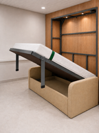 Indiana Wall Bed With 3 Seater Sofa Spanish Dark