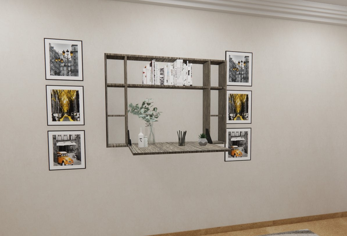 Study Cum Shelf Spanish Dark (Only Fitting With Top Shelf)