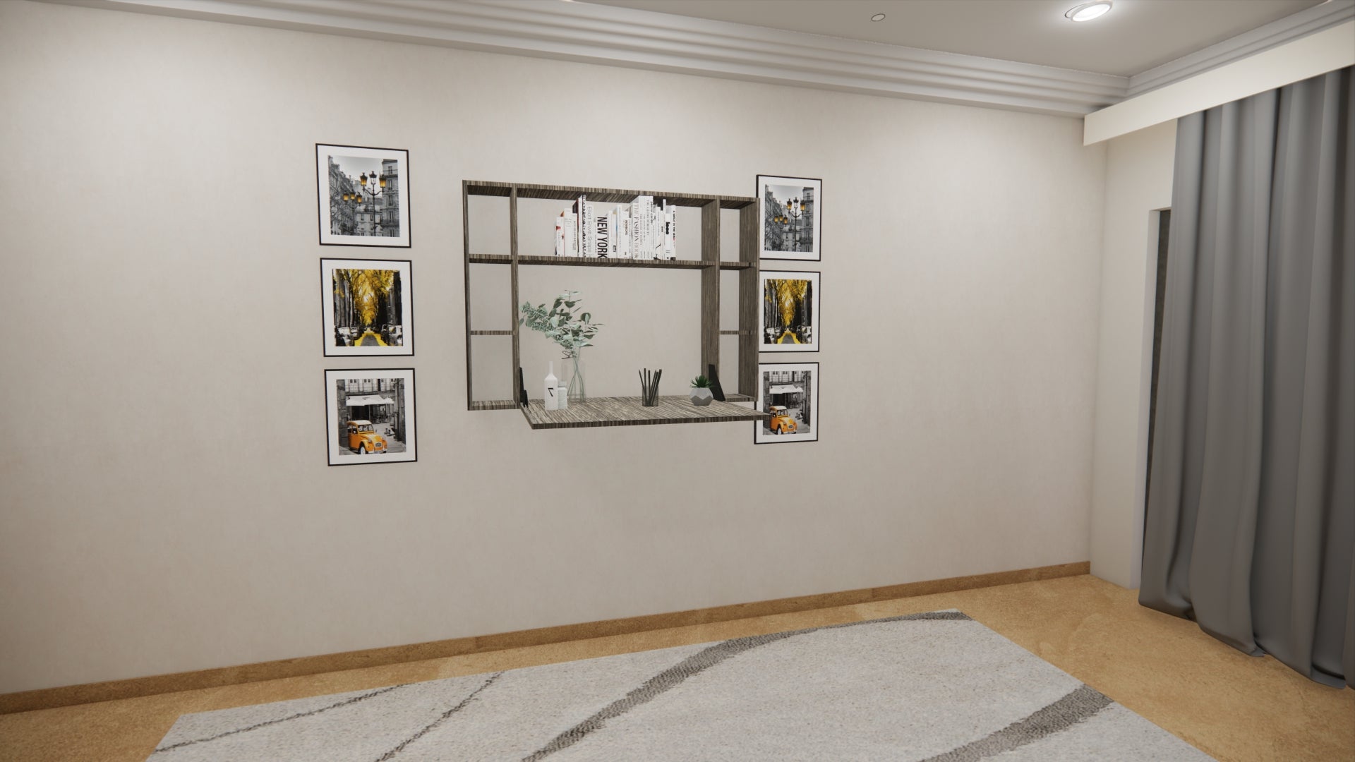 Study Cum Shelf Spanish Dark (Only Fitting With Top Shelf)