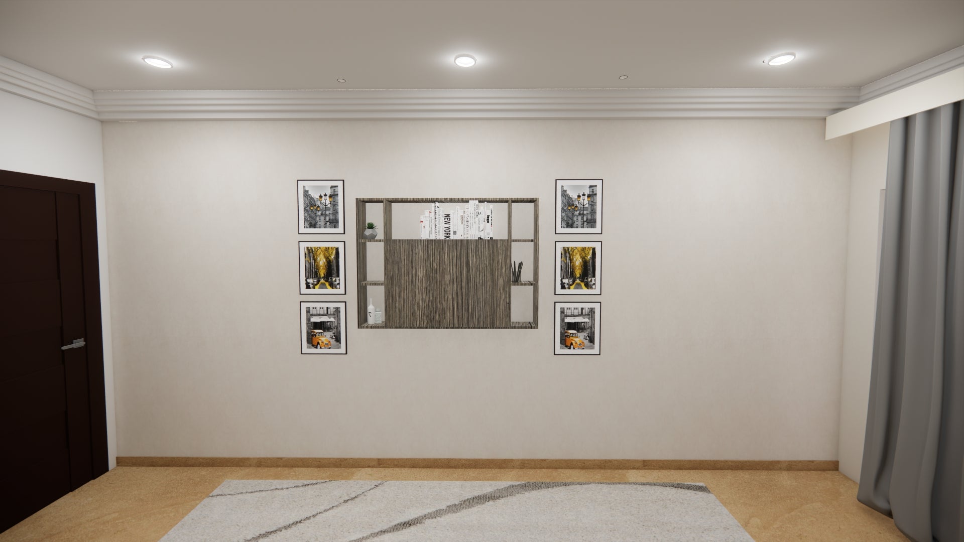 Study Cum Shelf Spanish Dark (Only Fitting With Top Shelf)