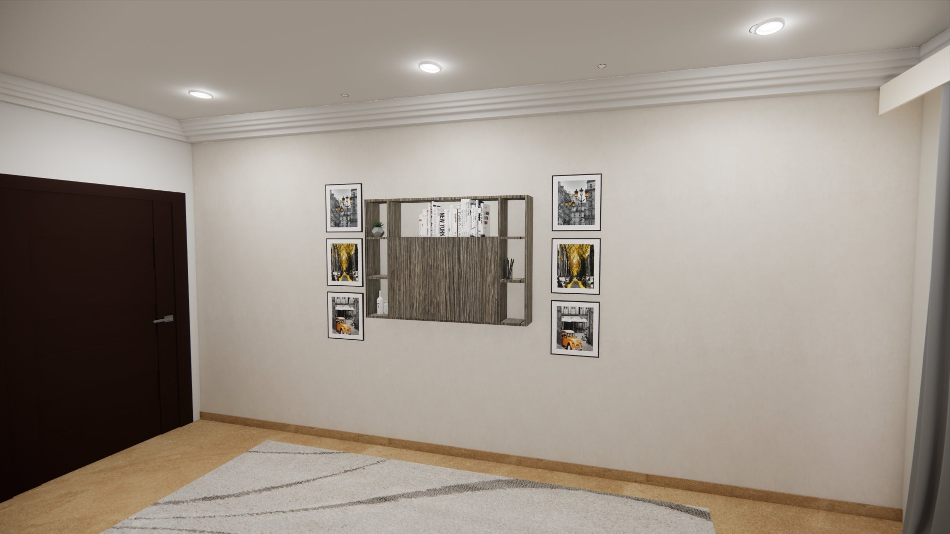 Study Cum Shelf Spanish Dark (Only Fitting With Top Shelf)