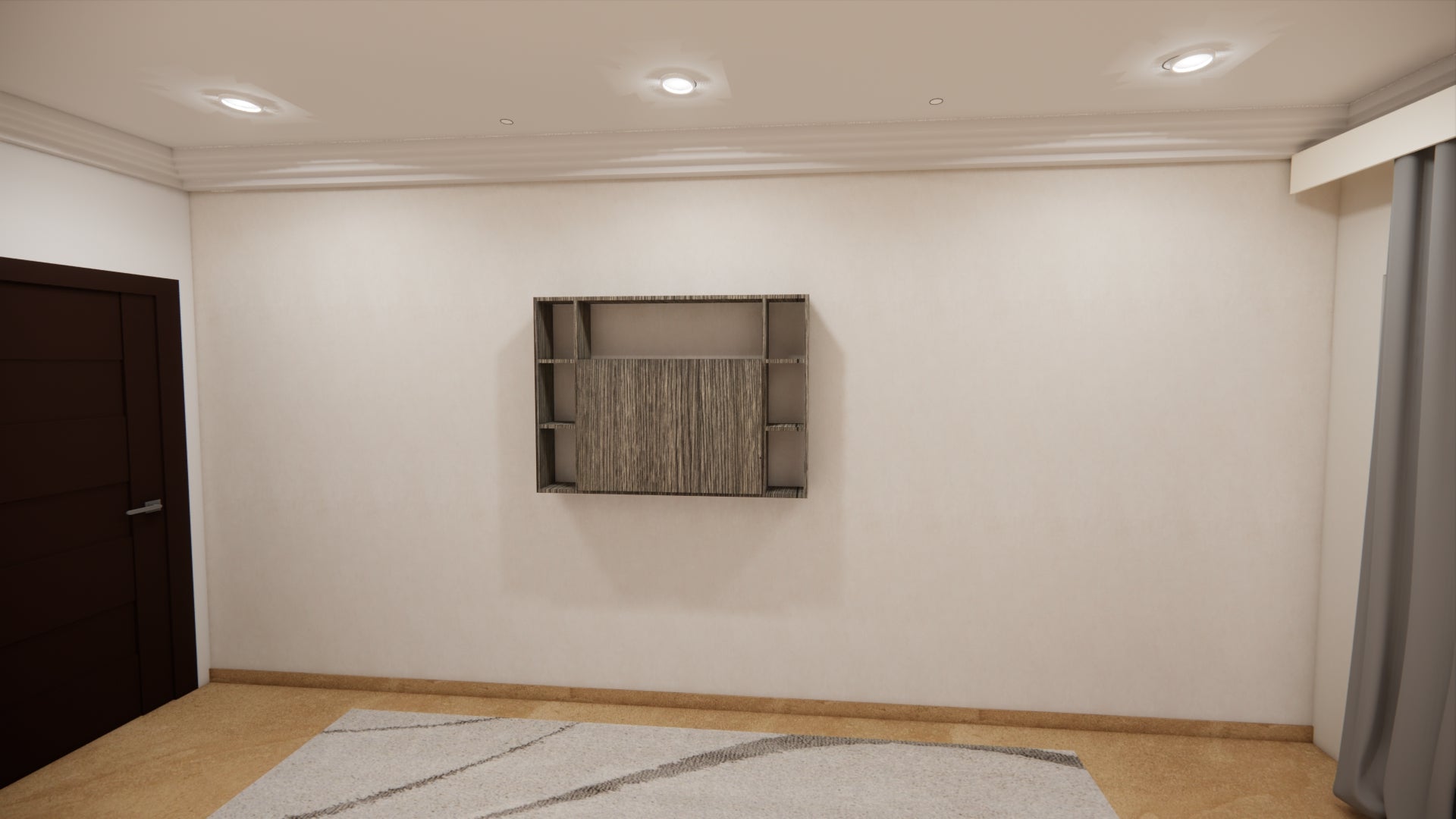 Study Cum Shelf Spanish Dark (Only Fitting With Top Shelf)