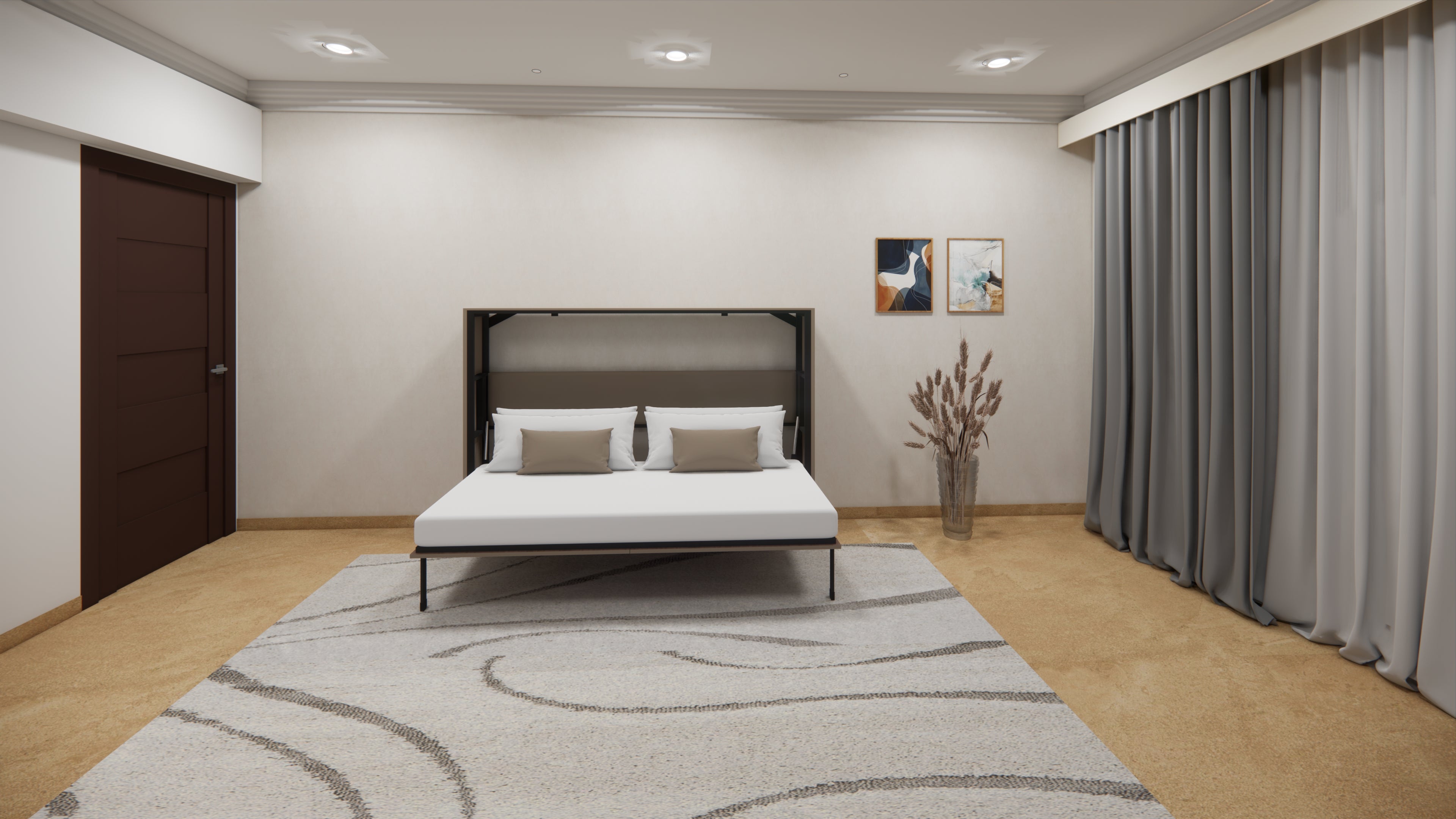 Horizontal Wall Bed Irish Cream