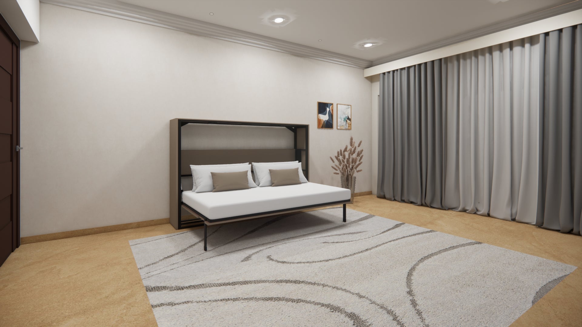 Horizontal Wall Bed Irish Cream