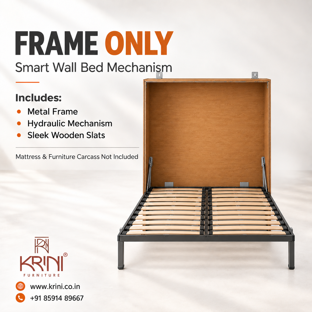 Vertical Queen Wall Bed - Frame