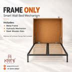 Vertical Queen Wall Bed - Frame