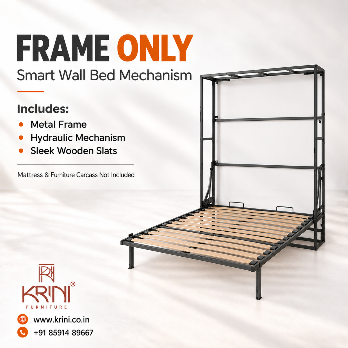 Indiana Wall Bed - Frame