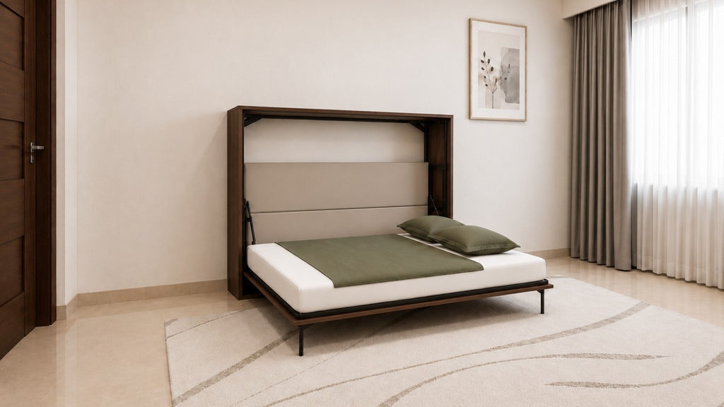 Horizontal Wall Bed Mouldau Acacia