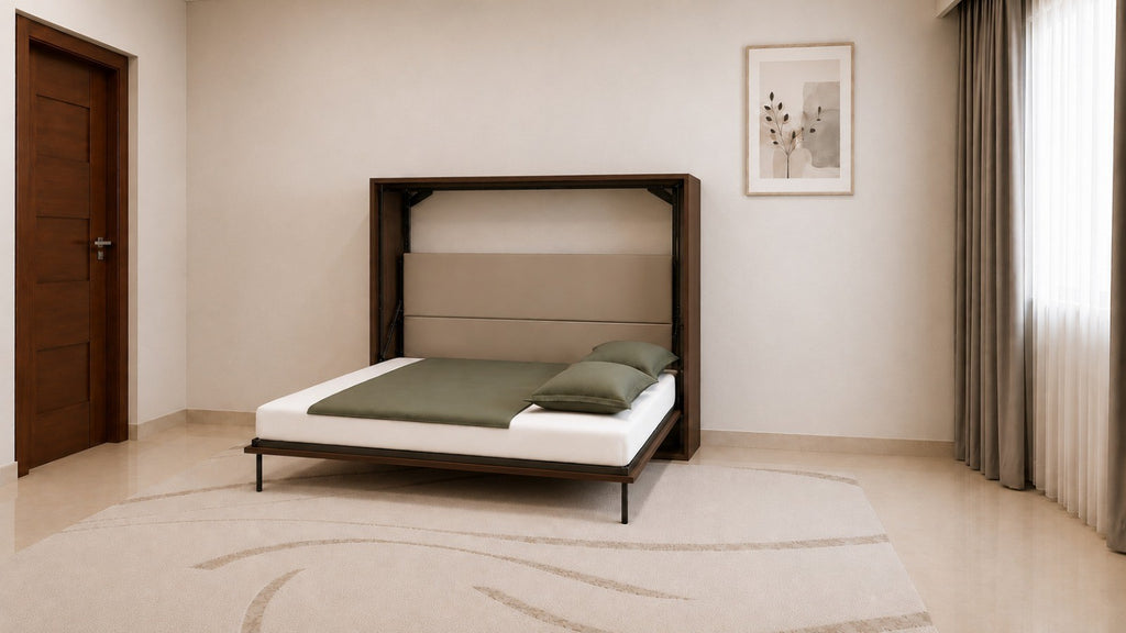Horizontal Wall Bed Mouldau Acacia