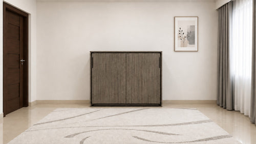 Horizontal Wall Bed - Spanish Dark