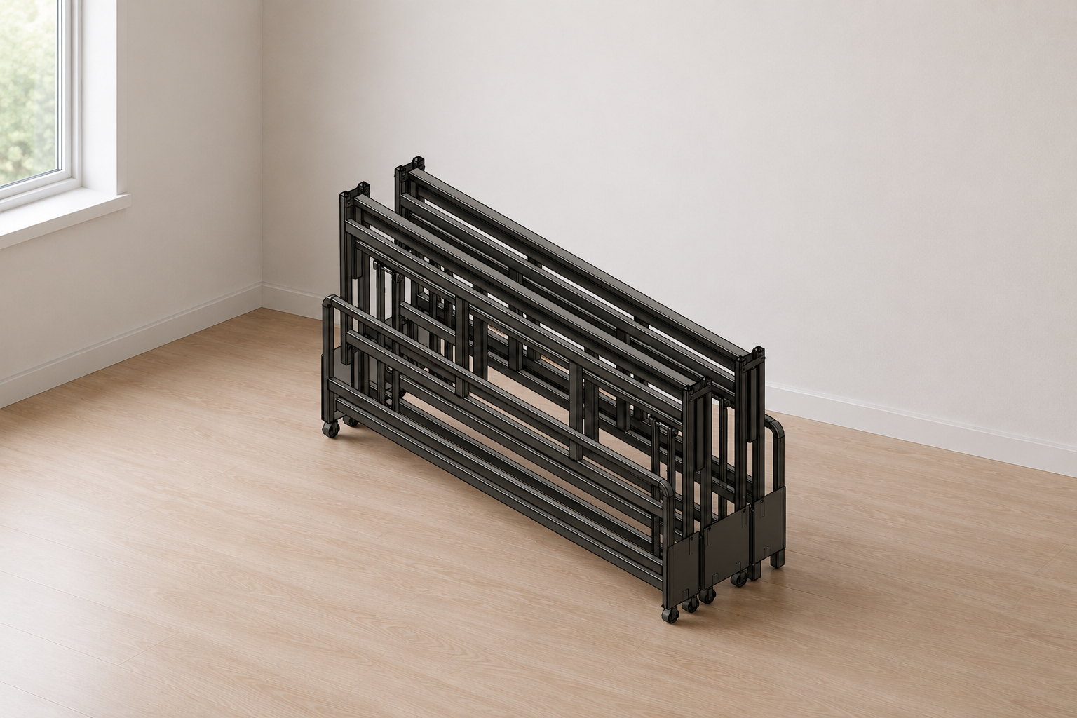 Kids Double Folding Bed (1200x1960)