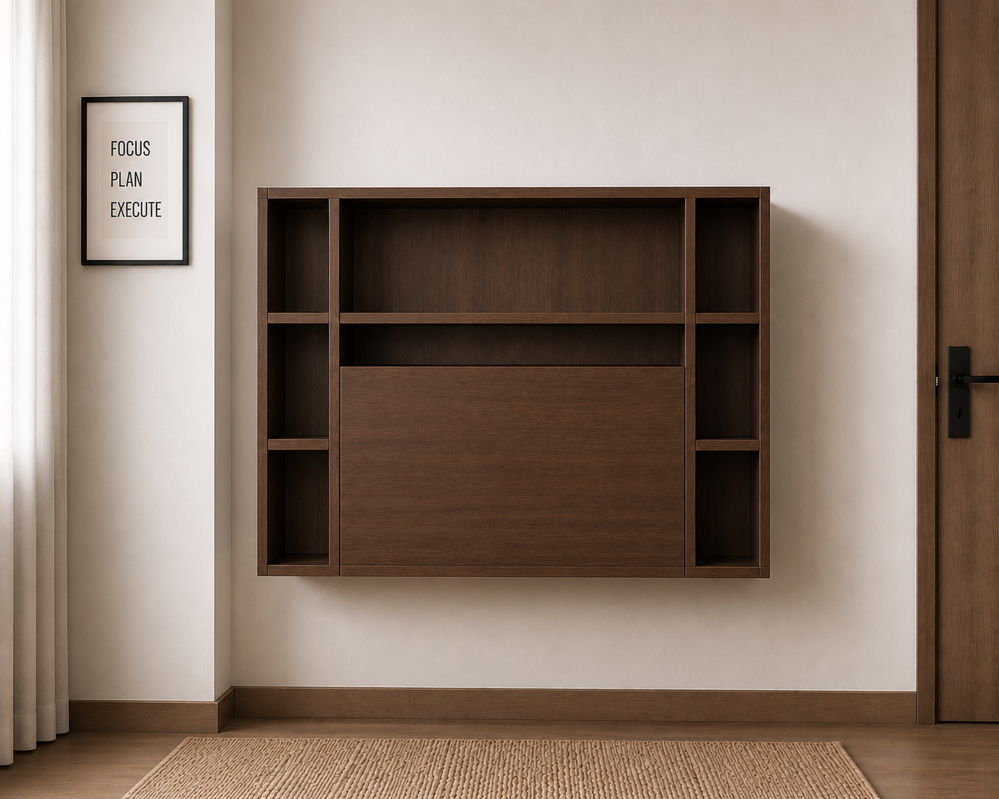 Study Cum Shelf Mouldau Acacia