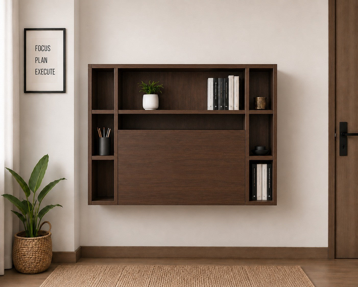 Study Cum Shelf Mouldau Acacia