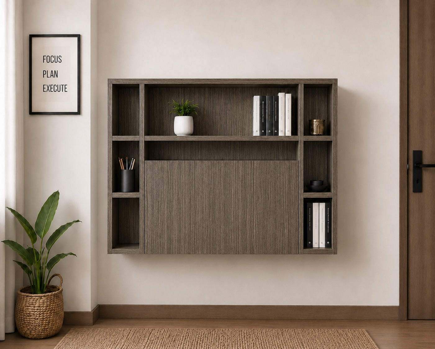 Study Cum Shelf Spanish Dark