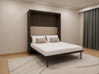 Vertical Queen Wall Bed Irish Dark