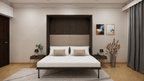Vertical Queen Wall Bed Irish Dark