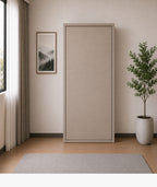 Vertical Single Wall Bed - Irish Cream