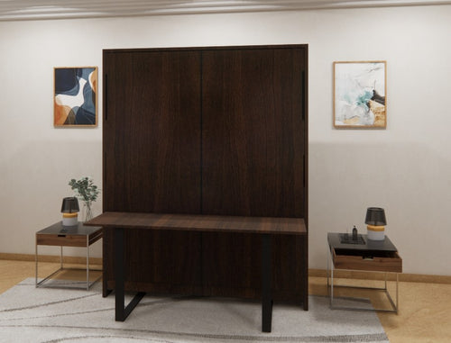 Eko Wall Bed With Horizontal Study Table Mouldau Acacia