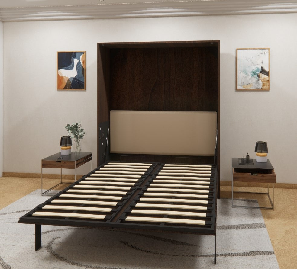 Eko Wall Bed With Horizontal Study Table Mouldau Acacia